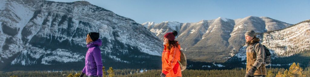 Snowy landscape in Banff National Park, Canada - ideal for winter adventures in January 2025.