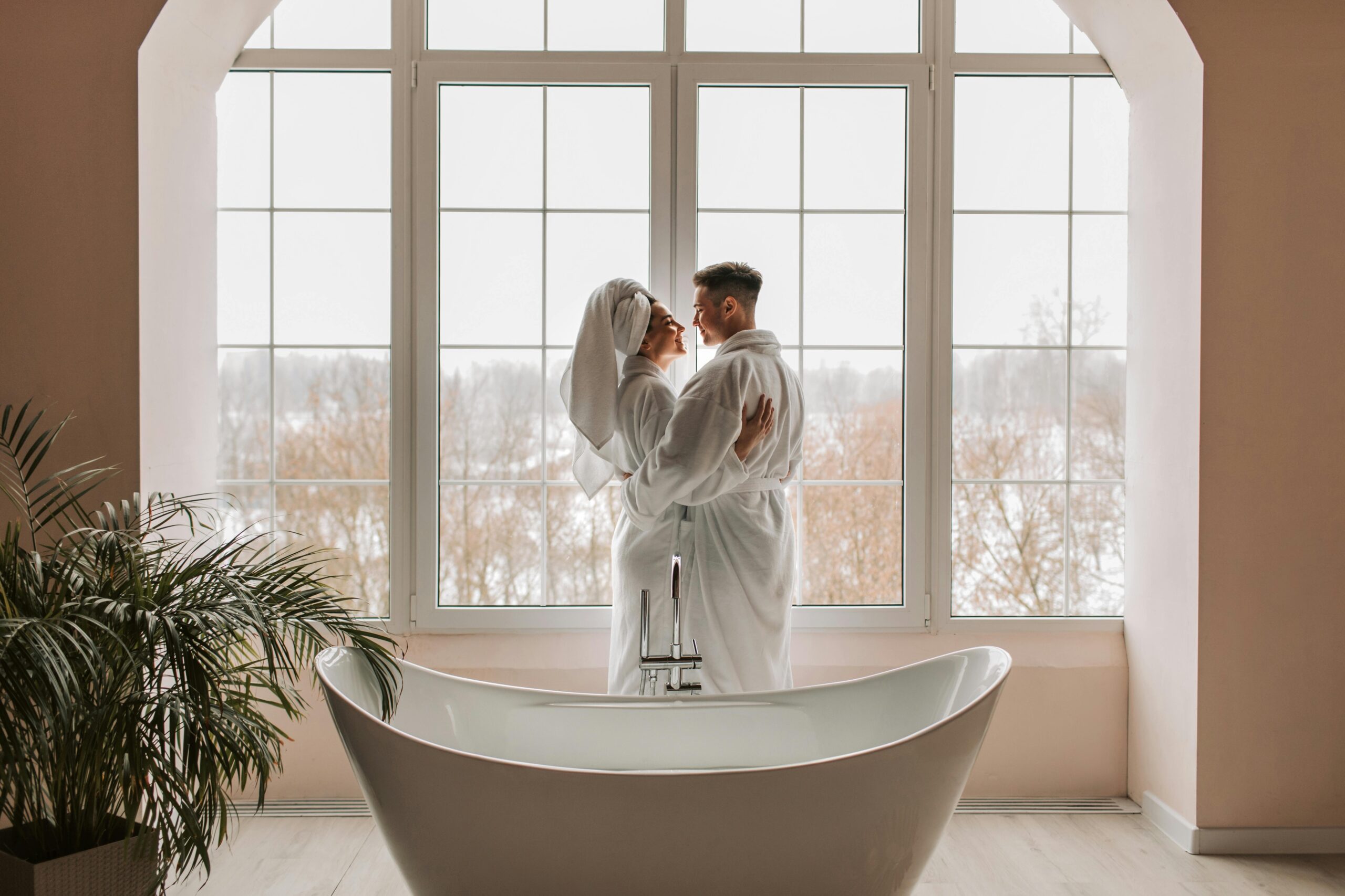 A serene couples spa setting with tranquil waters and luxurious amenities, showcasing one of the best couples spa in the US.