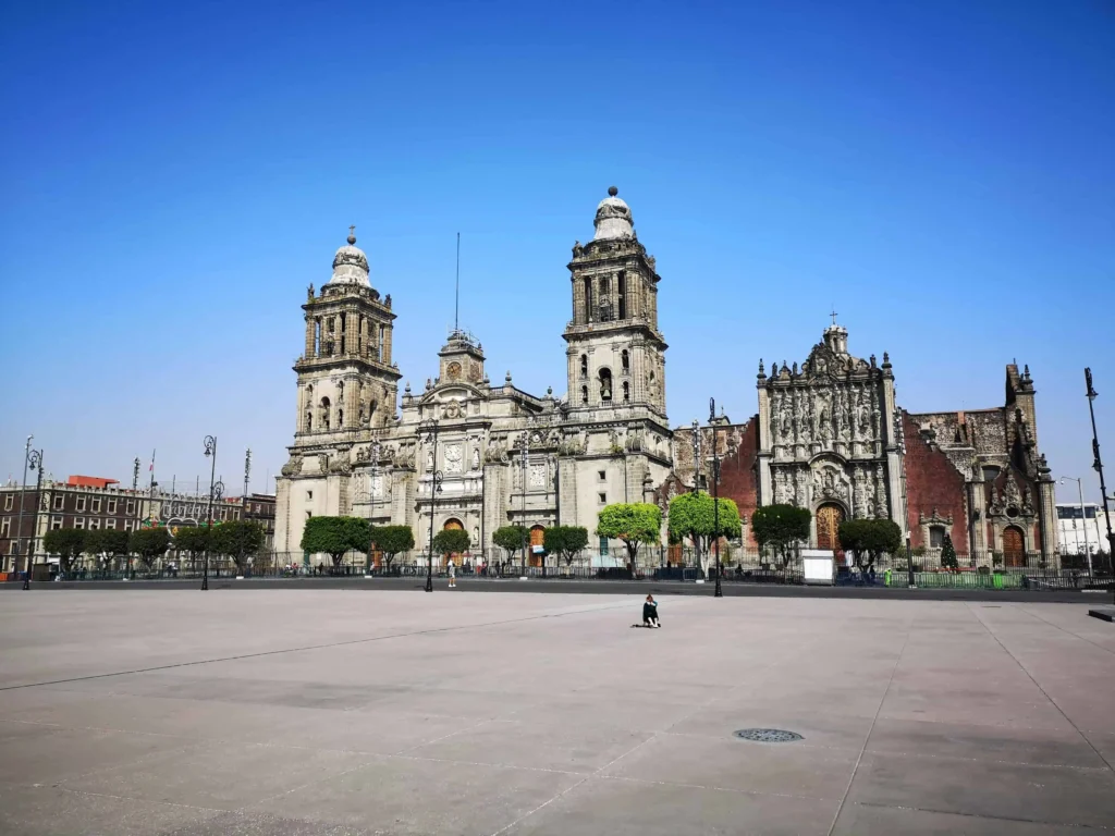 The Metropolitan Cathedral in Zócalo, a landmark near the best hotels in Mexico City.